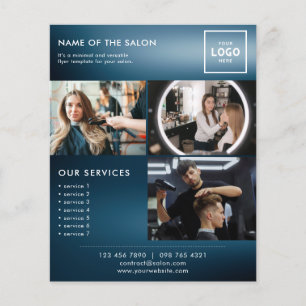 Flyer Design de Marca de Beleza Moderna para Profissiona