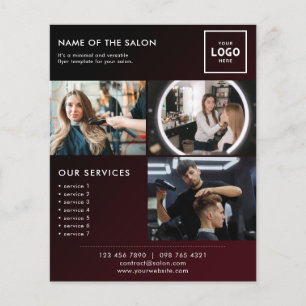 Flyer Design de Marca de Beleza Moderna para Profissiona
