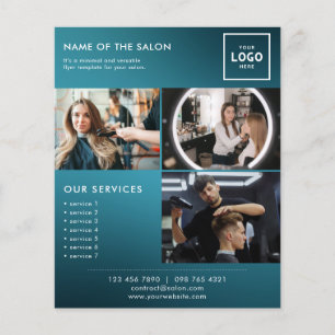 Flyer Design de Marca de Beleza Moderna para Profissiona