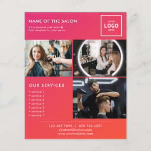 Flyer Design de Marca de Beleza Moderna para Profissiona