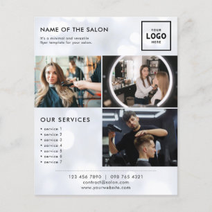 Flyer Design de Marca de Beleza Moderna para Profissiona