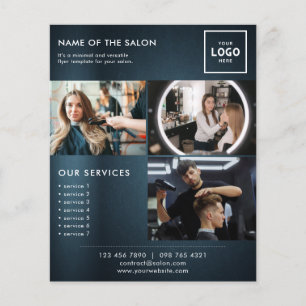 Flyer Design de Marca de Beleza Moderna para Profissiona