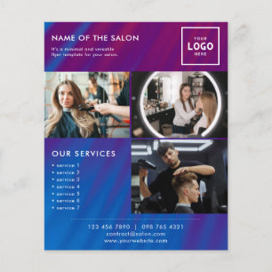 Flyer Design de Marca de Beleza Moderna para Profissiona