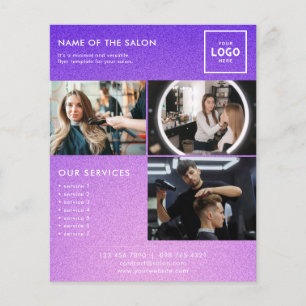 Flyer Design de Marca de Beleza Moderna para Profissiona