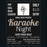 Flyer Design de microfone, Anúncio de eventos Karaoke<br><div class="desc">Design de microfone,  Folheto de anúncio de eventos Karaoke pela Loja de Cartão de visita.</div>