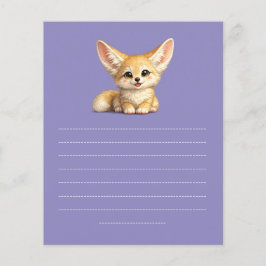 Flyer Design de Vibrações Positivas de Raposa Fennec Fel