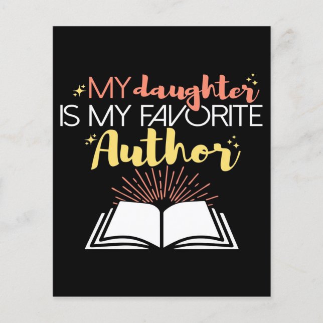 Flyer Design Especial Minha Filha É Minha Autora Favorit (Frente)