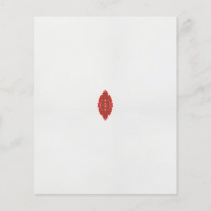 Flyer design vermelho e castanho sobre fundo branco