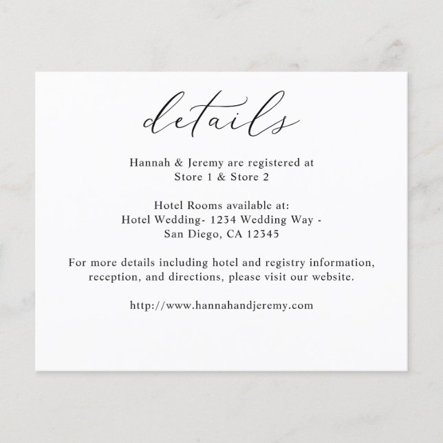 Flyer Detalhes da caligrafia orçamentária em preto e bra (Frente)