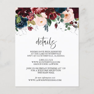 Flyer Detalhes da Floral de inverno Orçamento