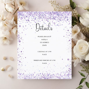 Flyer Detalhes da recepção de casamento orçamento de
