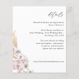 Flyer Detalhes Florais Tropicais Boho de Orçamento