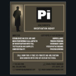 Flyer Detetive Logo, Detetive Particular Investigador<br><div class="desc">Panfleto do Detetive Logo,  Detetive Particular Investigador por The Business Card Store.</div>