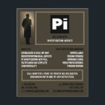 Flyer Detetive Logotipo, Detetive Detetive Investigador<br><div class="desc">Detetive Logotipo,  Detetive Privado Investigador Flyer na Loja de Cartão de visita.</div>