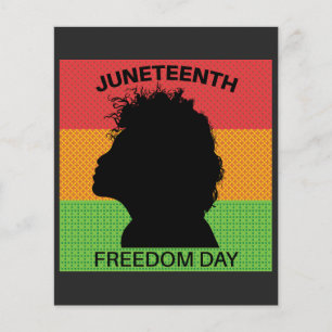 Flyer Dia da Liberdade Juneteenth, Padrão de Bandeira