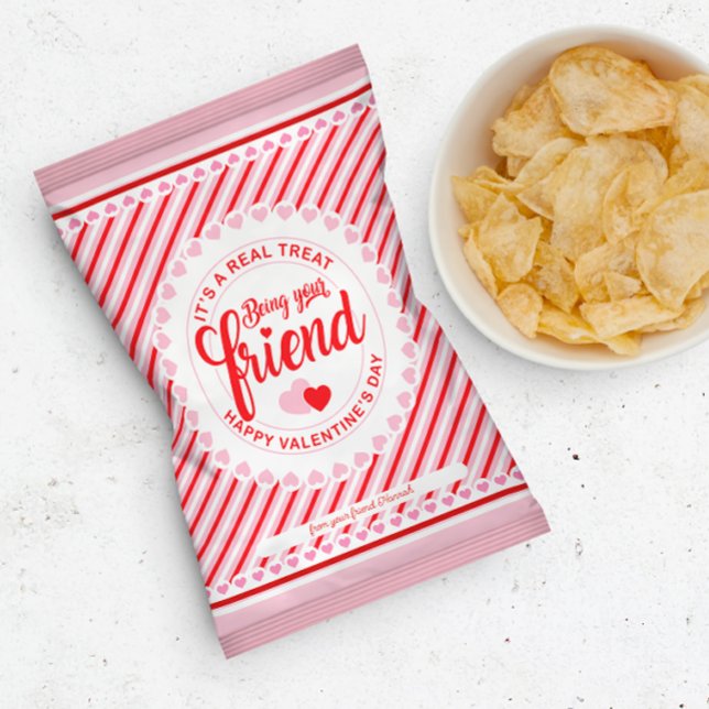 Flyer Dia de os namorados É Um Invólucro Chip Bag de Tra (Criador carregado)