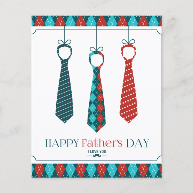 Flyer Dia de os pais Feliz (Frente)