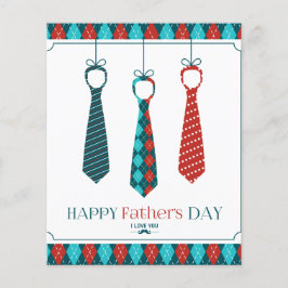 Flyer Dia de os pais Feliz