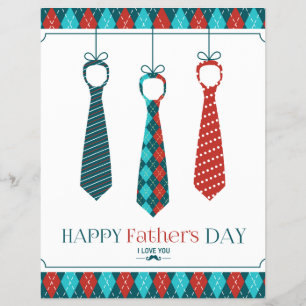 Flyer Dia de os pais Feliz