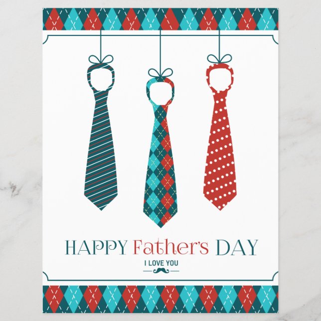 Flyer Dia de os pais Feliz (Frente)