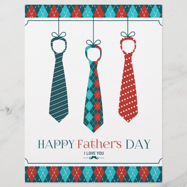 Flyer Dia de os pais Feliz (Frente)