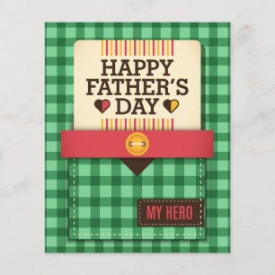 Flyer Dia de os pais Feliz