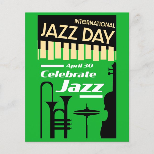 Flyer Dia Internacional do Jazz 30 de abril (Frente)