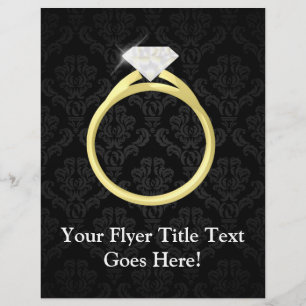 Flyer Diamond Solitaire Ring