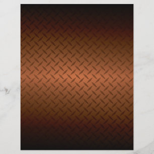 Flyer Diamondplate Look Pattern Black to Copper Fade (Pa