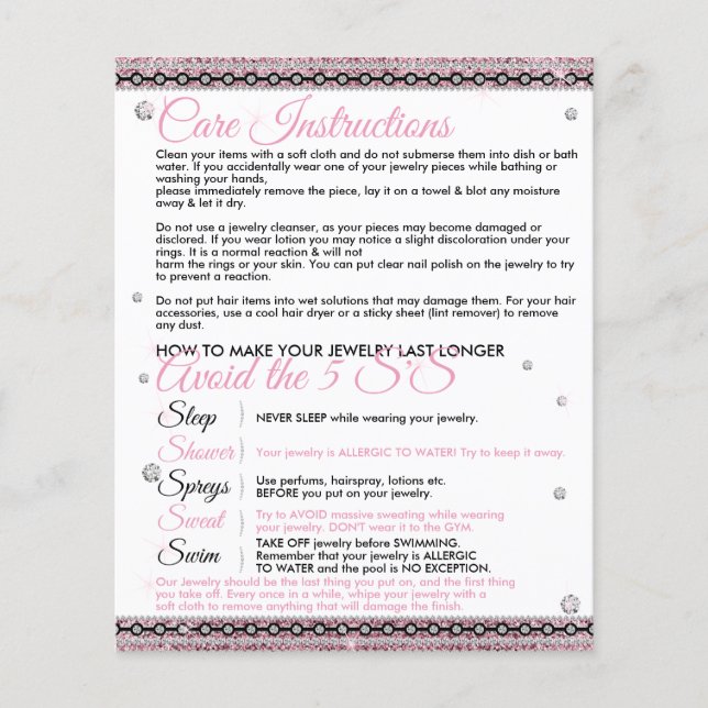 Flyer Dicas de instruções de tratamento mais longas para (Frente)