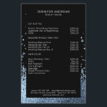 Flyer Diminuição Moderna da Glitter Eisblau Schwarz<br><div class="desc">Estilo moderno e brilhante em Eisblau e Schwarz. Es wird Keine echte Folie/Glitter verwendet. É o Ein Fotodruck. Editiere es em Minuten. Über " weiteres personalisieren" kannst Du die Schriftgröße,  Farbe und Position individuell verändern.</div>