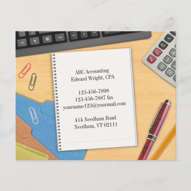 Flyer Diretório de trabalho do escritório de contabilida (Frente)