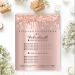 Flyer Dissipadores de faísca de Rosa de salão de maquilh<br><div class="desc">coleção florenceK de salões de beleza de luxo</div>