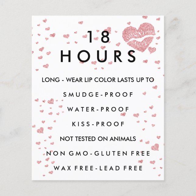 Flyer Distribuidor de Maquiagem de Lipstick (Frente)