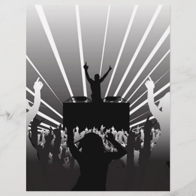 Flyer dj-alb-negru-cu-fete (Frente)