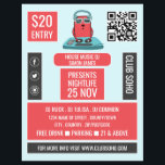 Flyer DJ no Deck Cartoon, Professional DJ Advert<br><div class="desc">DJ no Deck Cartoon,  Folhetos publicitários profissionais DJ pela Loja de Cartão de visita.</div>