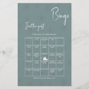 Flyer do Jogo de Bingo de Chuveiro para Convidados