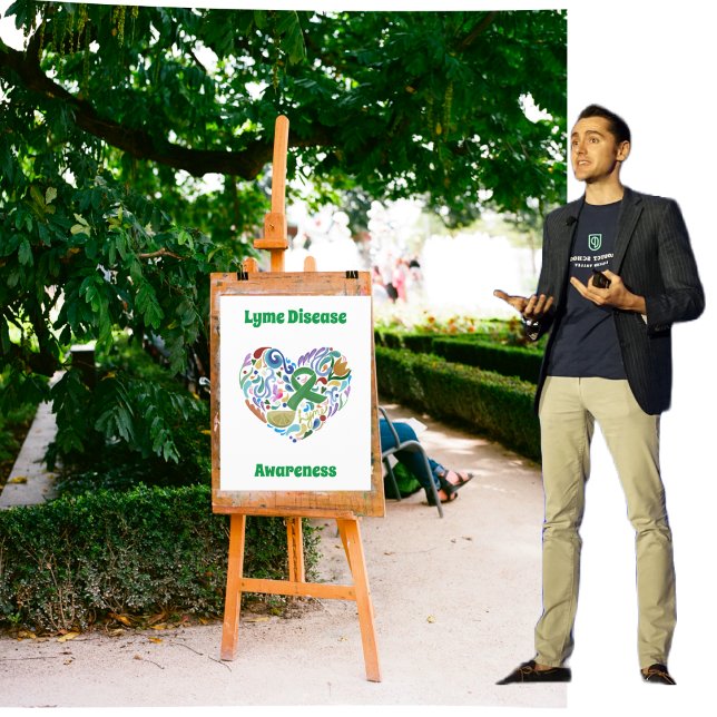 Flyer Doença de Lyme, Fita Verde, Limão, Poster de Consc (Lyme Disease Poster, Awareness Marketing Products #lyme #sign #lime #flyer #lymedisease)