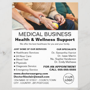 Flyer Doentes e Enfermeiros, Médico, Enfermeiro, Médic