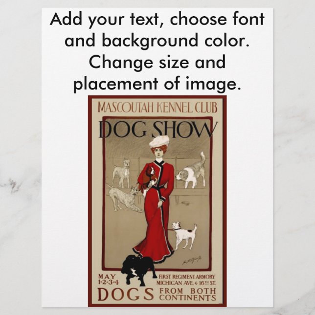 Flyer Dog Show (Frente)