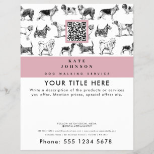 Flyer Dog Walker Grooming Dog Trainer Groomer Business
