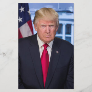 Flyer Donald Trump Retrato Presidencial Oficial