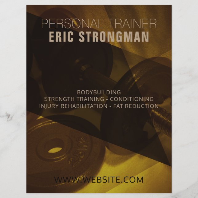 Flyer Dourada aparência de abstrato de imagem moderna (Frente)