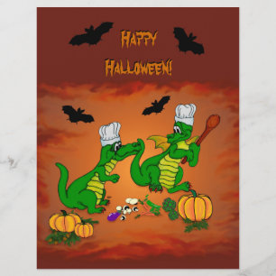 Flyer Dragões - Feliz Halloween! Hoje eu cozinho