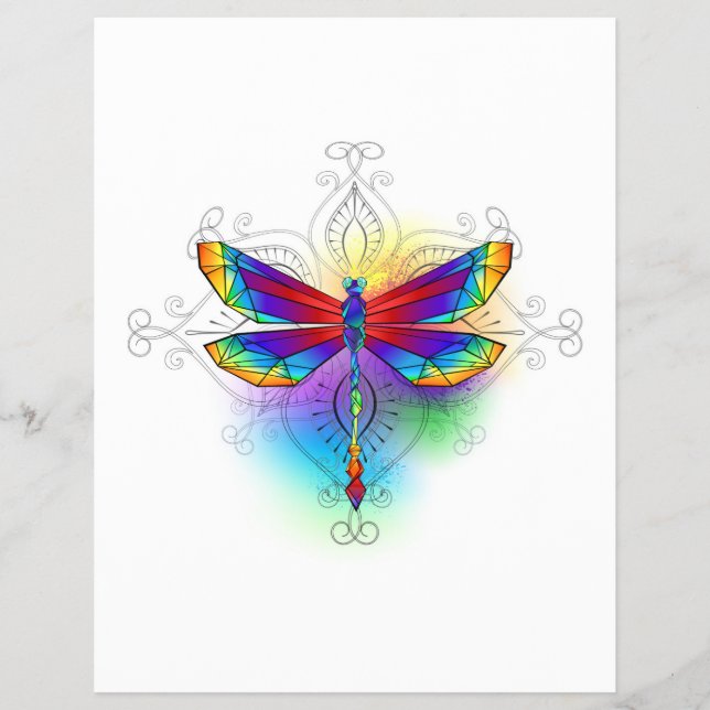 Flyer Dragonfly Poligonal (Frente)