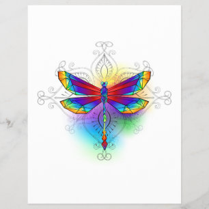 Flyer Dragonfly Poligonal