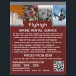 Flyer Drone Collage Banner, Drone Rental Company<br><div class="desc">Bandeja De Colagem De Drones,  Folhetos De Publicidade Da Empresa De Aluguel De Drones Pela Loja De Cartão de visita.</div>