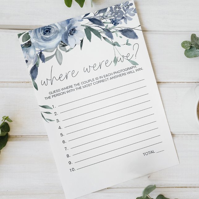 Flyer Dusty Blue Flowers Game Onde Estávamos (Criador carregado)