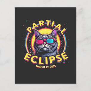 Flyer Eclipse Parcial 2025 Astronomy KItten Amantes