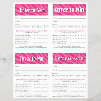 Flyer Editable Vendor Drawing Forms | Instant Download